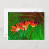 floral postkarte (Vorne/Hinten)