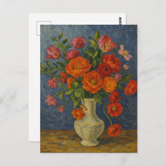 Floral Postkarte (Vorne/Hinten)