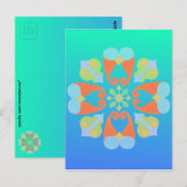 Floral Postkarte (Vorne/Hinten)