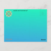 Floral Postkarte (Rückseite)