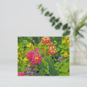 Floral Postkarte (Stehend Vorderseite)
