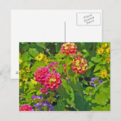 Floral Postkarte (Vorne/Hinten)