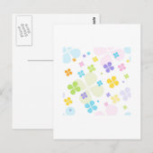 floral postkarte (Vorne/Hinten)