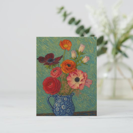Floral Postkarte (Stehend Vorderseite)