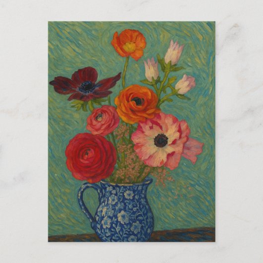 Floral Postkarte (Vorderseite)
