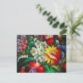 Floral Postkarte (Stehend Vorderseite)