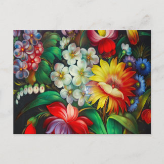 Floral Postkarte