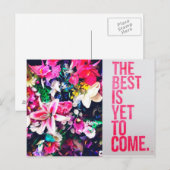 Floral Postkarte (Vorne/Hinten)