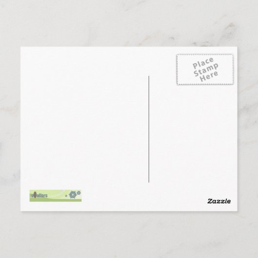 Floral Postkarte (Rückseite)