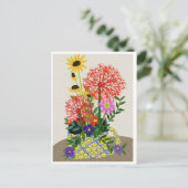 Floral Postkarte (Stehend Vorderseite)