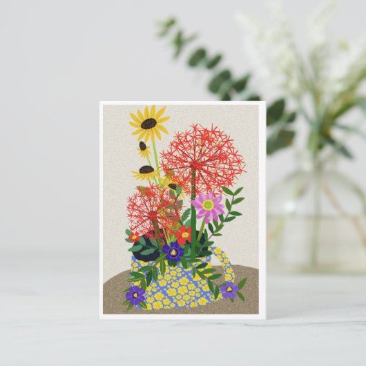 Floral Postkarte (Stehend Vorderseite)