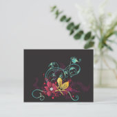 Floral Postkarte (Stehend Vorderseite)