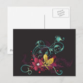 Floral Postkarte (Vorne/Hinten)