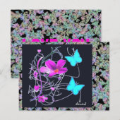 Floral Postkarte (Vorne/Hinten)