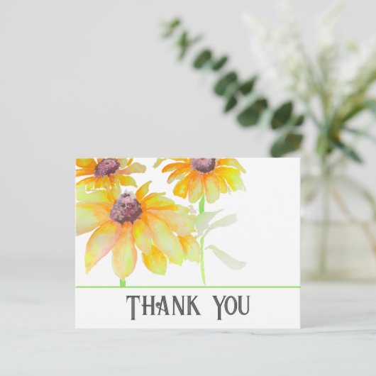 Floral Postkarte (Stehend Vorderseite)