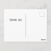 Floral Postkarte (Rückseite)