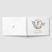 Floral Praying Girl First Holly Communion Gästebuch (Voll)