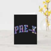 Floral Pre-k 1. Schulvorschultag Lehrer Karte (Gelbe Blume)