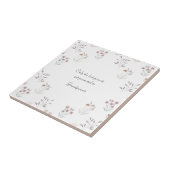 Floral Pregnancy Announcement Grandparents To Be Fliese (Seite)