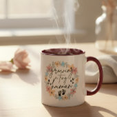 Floral Pregnancy Mug, Growing A Tiny Human Kaffeetasse