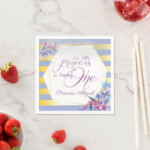 Floral Princess Birthday Serviette (Beispiel)