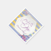 Floral Princess Birthday Serviette (Ecke)