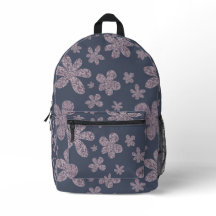 Floral Print Cut Nähen Rucksack