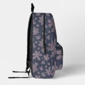 Floral Print Cut Nähen Rucksack (Links)