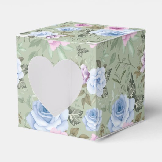 Floral Print Gastgeschenk Box Geschenkschachtel (Vorderseite)