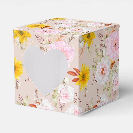 Floral Print Gastgeschenk Box Geschenkschachtel (Vorderseite)