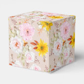 Floral Print Gastgeschenk Box Geschenkschachtel (Rückseite)