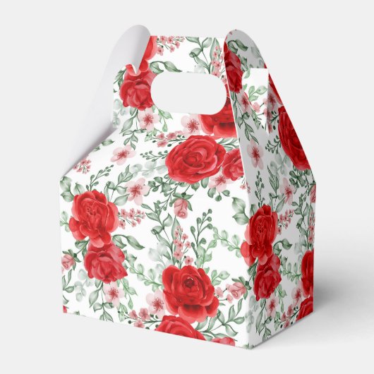 Floral Print Gastgeschenk Box Geschenkschachtel (Vorderseite)