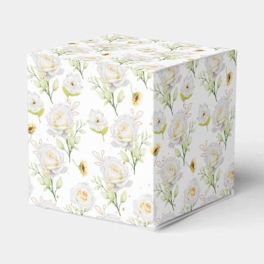 Floral Print Gastgeschenk Box Geschenkschachtel (Rückseite)