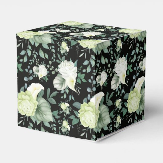 Floral Print Gastgeschenk Box Geschenkschachtel (Rückseite)