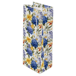 Floral Print Geschenktasche Geschenktüte Für Weinflaschen