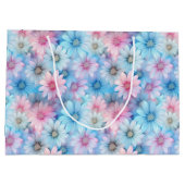 Floral Print Geschenktasche Große Geschenktüte (Rückseite)