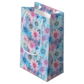 Floral Print Geschenktasche Kleine Geschenktüte (Rückseite Schrägansicht)