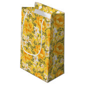 Floral Print Geschenktasche Kleine Geschenktüte (Rückseite Schrägansicht)
