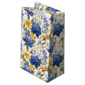 Floral Print Geschenktasche Kleine Geschenktüte (Rückseite Schrägansicht)