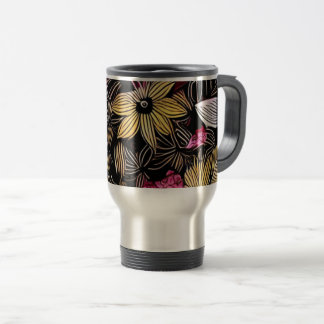 Floral Print insulted Travel Mug Reisebecher