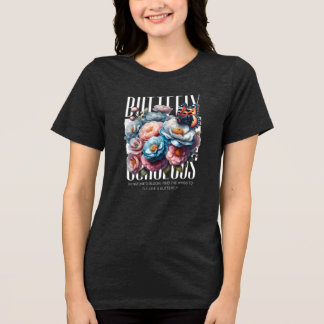 floral print natural feminine nature phrases Tri-Blend shirt