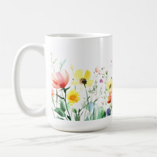 Floral Print Romantisches Geschenk 🌹 Kaffeemaschi Kaffeetasse (Links)