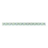 Floral Print Satin Ribbon Satinband (Vorderseite)