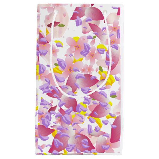 Floral print Valentine's Tissue Paper Kleine Geschenktüte (Vorderseite)