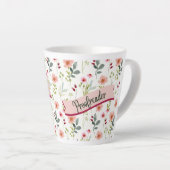 Floral Proofreader Latte-Tasse Milchtasse (Rechte Ecke)