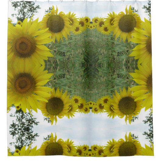 Floral Psychedeli Foto Duschvorhang (Vorderseite)