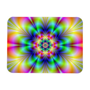 Floral Psychedelia Foto Magnet