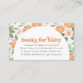Floral Pumpkin Baby Duschbücher für Babykarten Begleitkarte (Vorderseite)