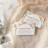 Floral Pumpkin Baby Duschbücher für Babykarten Begleitkarte