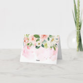 Floral Pumpkin Baby Dusche Danke Karte (Rückseite)